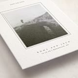 "Breathe love" - Letterpress Save the Date Photo Mount Cards in Soft Black by Yuliya Evseeva - Premium Photo Paper Mounted on Card