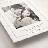 "Alcott" - Letterpress Save the Date Photo Mount Cards in Graphite by Meagan Christensen - Premium Photo Paper Mounted on Card