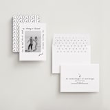 "Showered" - Save the Date Photo Mount Cards in Graphite by Claudia Orengo - Assembled