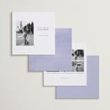 "Sweeping Meadow" - Save the Date Photo Mount Cards in Wisteria by Everett Paper Goods - Back of Card Options