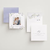 "Sweeping Meadow" - Save the Date Photo Mount Cards in Wisteria by Everett Paper Goods - Assembled