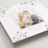 "Sweeping Meadow" - Save the Date Photo Mount Cards in Wisteria by Everett Paper Goods - Premium Photo Paper Mounted on Card