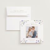 "Sweeping Meadow" - Save the Date Photo Mount Cards in Wisteria by Everett Paper Goods - Card with Envelope
