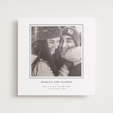 "Daisies" - Save the Date Photo Mount Cards in Ink by Wildfield Paper Co - Front