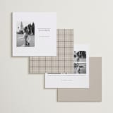 "Daisies" - Save the Date Photo Mount Cards in Ink by Wildfield Paper Co - Back of Card Options