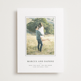 "Daisies" - Save the Date Photo Mount Cards in Ink by Wildfield Paper Co - Front