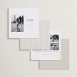 "Casual Photo" - Save the Date Photo Mount Cards in Cream by Cindy Reynolds - Back of Card Options
