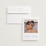 "Glacier" - Save the Date Photo Mount Cards in Ink by Wildfield Paper Co - Card with Envelope