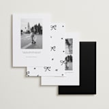 "quirky fun" - Save the Date Photo Mount Cards in Ink by Cass Loh - Back of Card Options