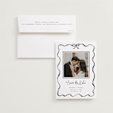 "quirky fun" - Save the Date Photo Mount Cards in Ink by Cass Loh - Card with Envelope