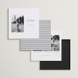 "square" - Save the Date Photo Mount Cards in Charcoal by JoAnn Jinks - Back of Card Options