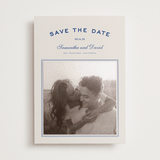 "Summer Story" - Save the Date Photo Mount Cards in Capri by Wildfield Paper Co - Front