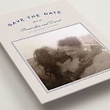 "Summer Story" - Save the Date Photo Mount Cards in Capri by Wildfield Paper Co - Premium Photo Paper Mounted on Card