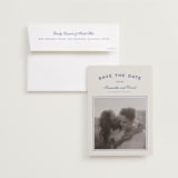 "Summer Story" - Save the Date Photo Mount Cards in Capri by Wildfield Paper Co - Card with Envelope