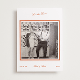 "Miro" - Save the Date Photo Mount Cards in Orange Peel by Megan Davis - Front
