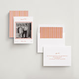 "Miro" - Save the Date Photo Mount Cards in Orange Peel by Megan Davis - Assembled