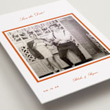 "Miro" - Save the Date Photo Mount Cards in Orange Peel by Megan Davis - Premium Photo Paper Mounted on Card