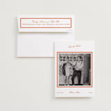 "Miro" - Save the Date Photo Mount Cards in Orange Peel by Megan Davis - Card with Envelope