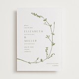 "Vine Wrap" - Letterpress Save The Dates in Pistachio by Amy Kross - One Color