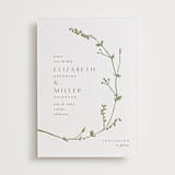 "Vine Wrap" - Letterpress Save The Dates in Pistachio by Amy Kross - Two Color