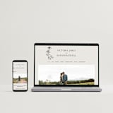 "Floral Type Arch" - Letterpress Save The Dates in Dandelion by Baumbirdy - FREE Wedding Website