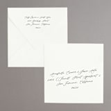 "Floral Frame Square Letterpress" - Letterpress Save The Dates in Lapis by Lori Wemple - FREE Recipient Addressing