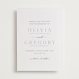 "Classy Type" - Letterpress Save The Dates in Soft Black by Hooray Creative - Two Color