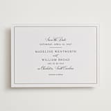 "Wentworth" - Letterpress Save The Dates in Soft Black by Megan Davis - Two Color