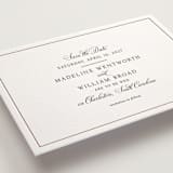 "Wentworth" - Letterpress Save The Dates in Soft Black by Megan Davis - Detail