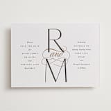 "Norfolk" - Letterpress Save The Dates in Soft Black by Robert and Stella - Two Color