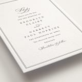 "Overlapping" - Letterpress Save The Dates in Soft Black by Amy Kross - Detail
