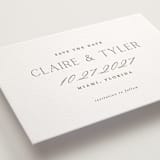 "Mark the Calendar" - Letterpress Save The Dates in Moss by Vanessa Doyle - Detail