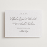 "Calligraphie" - Letterpress Save The Dates in Graphite by Wildfield Paper Co - One Color