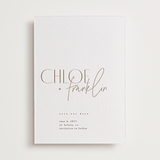 "Layered" - Letterpress Save The Dates in Soft Black by Kelly Schmidt - Two Color