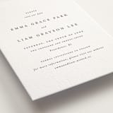 "A Thousand Years" - Letterpress Save The Dates in Soft Black by Design Lotus - Detail