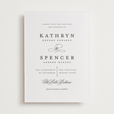 "classic composition" - Letterpress Save The Dates in Soft Black by Olivia Raufman - One Color