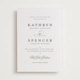 "classic composition" - Letterpress Save The Dates in Soft Black by Olivia Raufman - Two Color