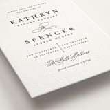 "classic composition" - Letterpress Save The Dates in Soft Black by Olivia Raufman - Detail