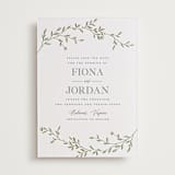 "Jasmine" - Letterpress Save The Dates in Ash by Vera Lim - Two Color