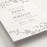 "Jasmine" - Letterpress Save The Dates in Ash by Vera Lim - Detail