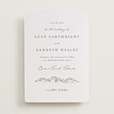 "Mountainview" - Letterpress Save The Dates in Graphite by Sarah Brown - One Color