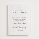 "Mountainview" - Letterpress Save The Dates in Graphite by Sarah Brown - Two Color