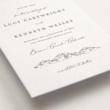 "Mountainview" - Letterpress Save The Dates in Graphite by Sarah Brown - Detail