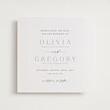 "Classy Type" - Letterpress Save The Dates in Soft Black by Hooray Creative - Two Color