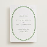 "Bocce" - Letterpress Save The Dates in Pear by Megan Davis - One Color