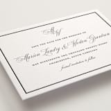 "Royal" - Letterpress Save The Dates in Soft Black by Melinda Denison - Detail