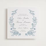 "Toile Frame" - Letterpress Save The Dates in Stone by Hannah Bowman - Two Color