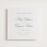 "Chic Script" - Letterpress Save The Dates in Cucumber by Kelly Schmidt - Two Color
