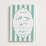 "Lakeview" - Letterpress Save The Dates in Shamrock by Claudia Orengo - One Color