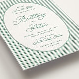 "Lakeview" - Letterpress Save The Dates in Shamrock by Claudia Orengo - Detail